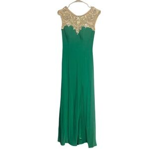 Envious beaded and rhinestone green dress size 6